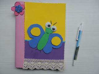 LIBRETA DECORADA CON GOMA EVA