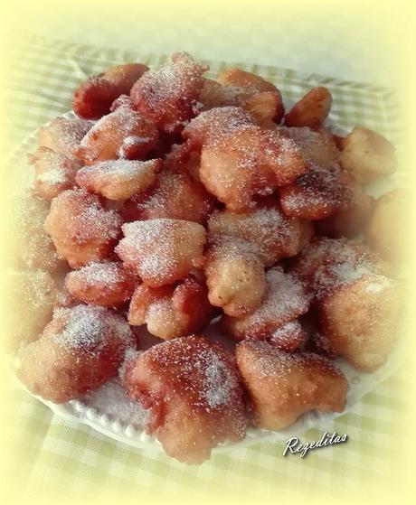 BUÑUELOS DE VIENTO DE MANZANA (sin gluten) BUÑUELOS DE VIENTO DE MANZANA (sin gluten)