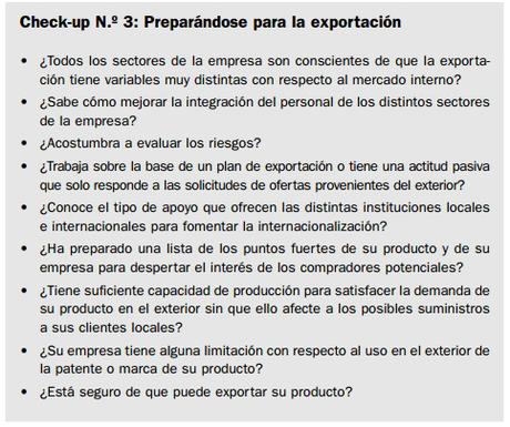 10 razones por las que Ingeniería de la Exportación es mi libro de cabecera Check Up