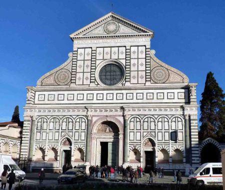 La fachada solar de Santa Maria Novella en Florencia SM Novella Fachada