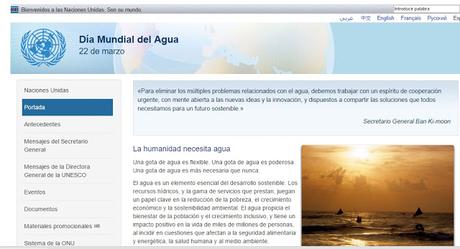 22 DE MARZO: DÍA MUNDIAL DEL AGUA 22 DE MARZO: DÍA MUNDIAL DEL AGUA