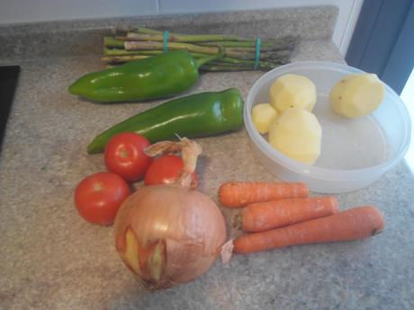 Ensaladilla campera tibia alimentos-receta