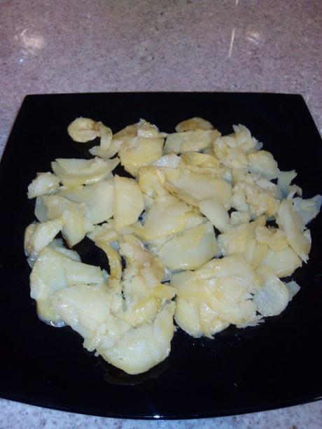 Ensaladilla campera tibia patata