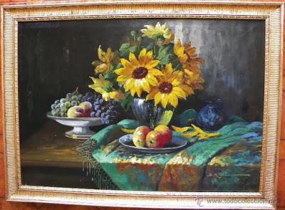 Pintores que pintan flores y frutas Pintores que pintan flores y frutas