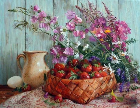 Pintores que pintan flores y frutas Pintores que pintan flores y frutas