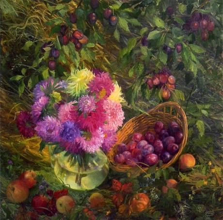 Pintores que pintan flores y frutas Pintores que pintan flores y frutas