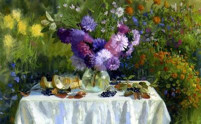 Pintores que pintan flores y frutas Pintores que pintan flores y frutas