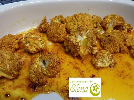 Coliflor con cúrcuma Coliflor con cúrcuma