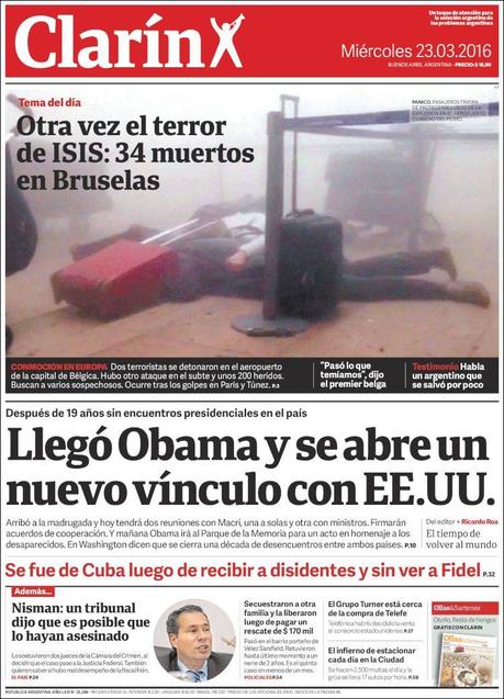 Tragedia en Bruselas: Las portadas del horror y el dolor Tragedia en Bruselas: Las portadas del horror y el dolor