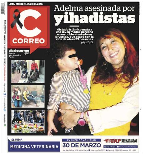 Tragedia en Bruselas: Las portadas del horror y el dolor Tragedia en Bruselas: Las portadas del horror y el dolor