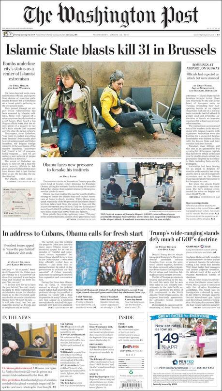 Tragedia en Bruselas: Las portadas del horror y el dolor Tragedia en Bruselas: Las portadas del horror y el dolor