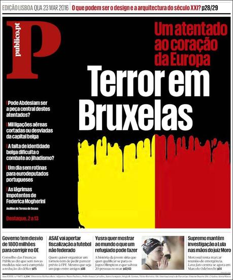Tragedia en Bruselas: Las portadas del horror y el dolor Tragedia en Bruselas: Las portadas del horror y el dolor