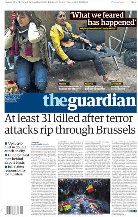 Tragedia en Bruselas: Las portadas del horror y el dolor Tragedia en Bruselas: Las portadas del horror y el dolor