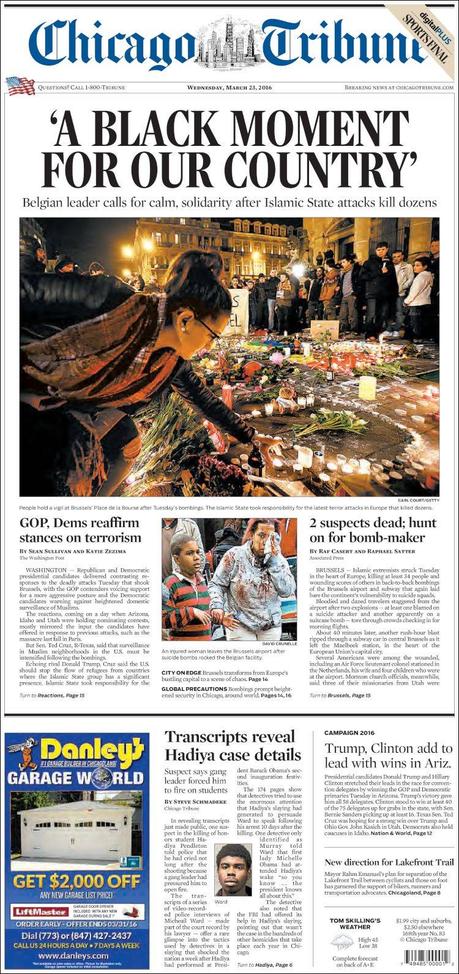 Tragedia en Bruselas: Las portadas del horror y el dolor Tragedia en Bruselas: Las portadas del horror y el dolor