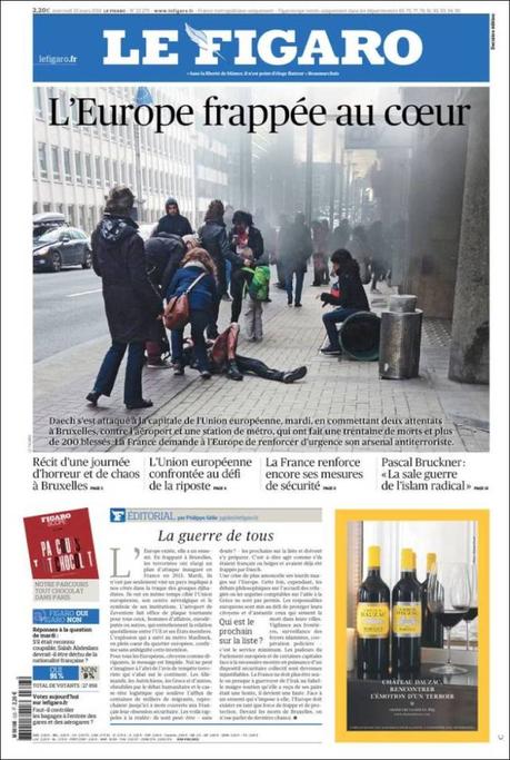 Tragedia en Bruselas: Las portadas del horror y el dolor Tragedia en Bruselas: Las portadas del horror y el dolor