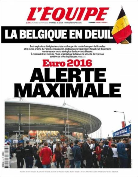 Tragedia en Bruselas: Las portadas del horror y el dolor Tragedia en Bruselas: Las portadas del horror y el dolor