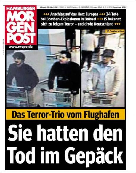 Tragedia en Bruselas: Las portadas del horror y el dolor Tragedia en Bruselas: Las portadas del horror y el dolor