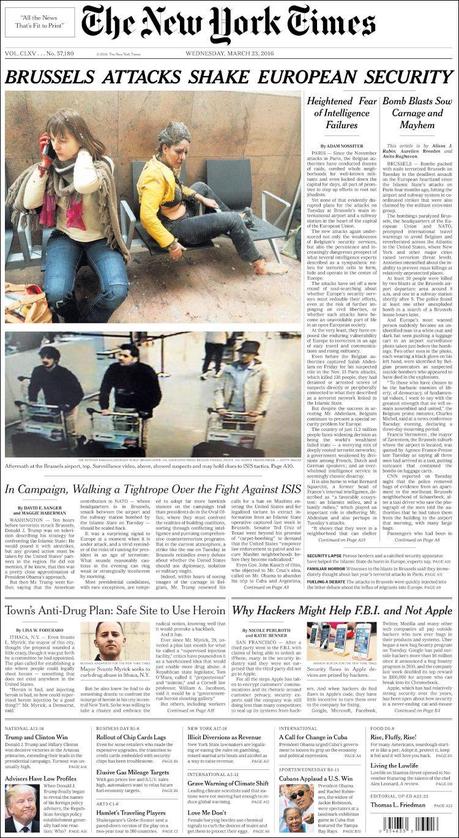 Tragedia en Bruselas: Las portadas del horror y el dolor Tragedia en Bruselas: Las portadas del horror y el dolor