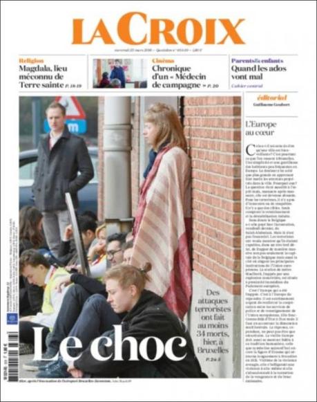 Tragedia en Bruselas: Las portadas del horror y el dolor Tragedia en Bruselas: Las portadas del horror y el dolor
