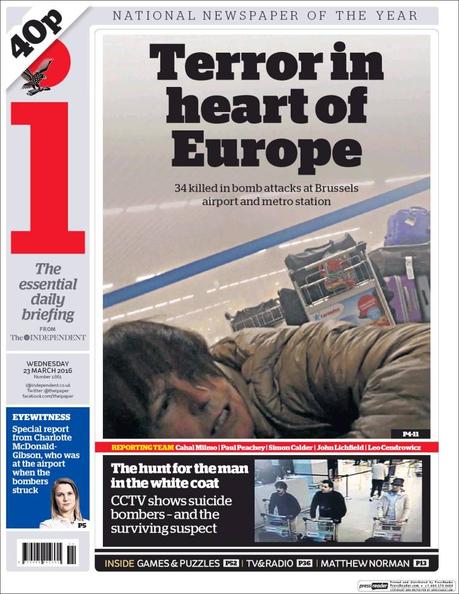 Tragedia en Bruselas: Las portadas del horror y el dolor Tragedia en Bruselas: Las portadas del horror y el dolor