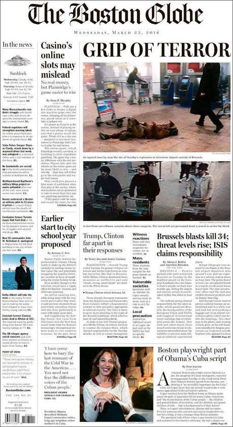 Tragedia en Bruselas: Las portadas del horror y el dolor Tragedia en Bruselas: Las portadas del horror y el dolor