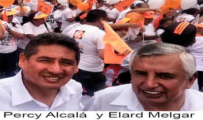 Lo incluye a Elard Melgar ?  PERCY ALCALÁ PIDE NO ELEGIR CANDIDATOS DEL NORTE CHICO