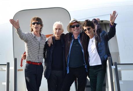 Los integrantes de The Rolling Stones a su llegada a La Habana, el 24 de marzo de 2016. Foto: Yander Zamora/Granma.