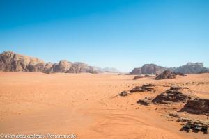 Formaciones montañas en Wadi Rum