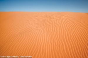 Arena de las dunas del Wadi Rum
