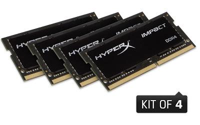 HyperX adiciona mayores capacidades a su línea Impact DDR4 SODIMM