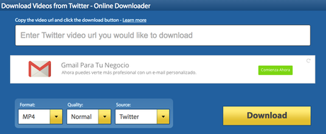Descarga videos de Twitter en dos clics descarga video twitter