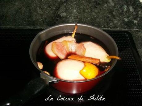 Peras al vino tinto Peras al vino tinto