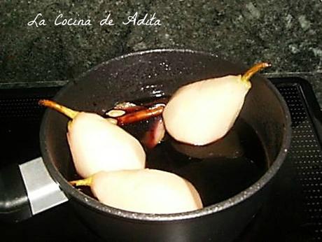 Peras al vino tinto Peras al vino tinto