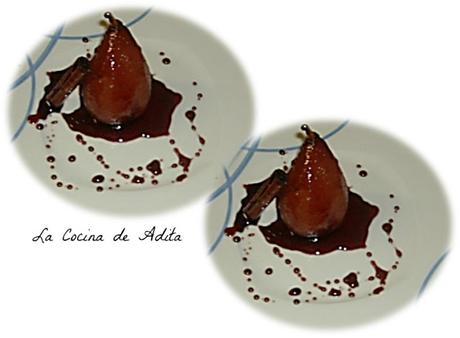 Peras al vino tinto Peras al vino tinto