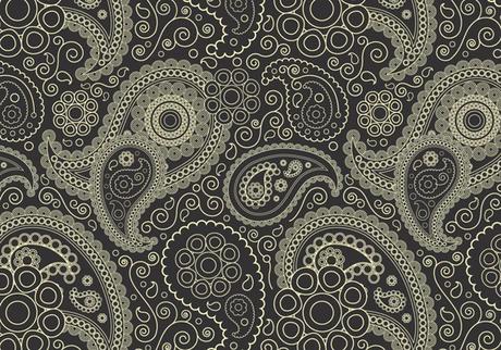 Charcoal Paisley Pattern