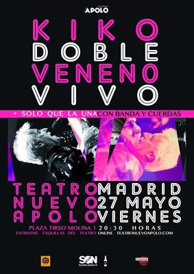 Concierto 'doble' de Kiko Veneno en el Teatro Nuevo Apolo de Madrid