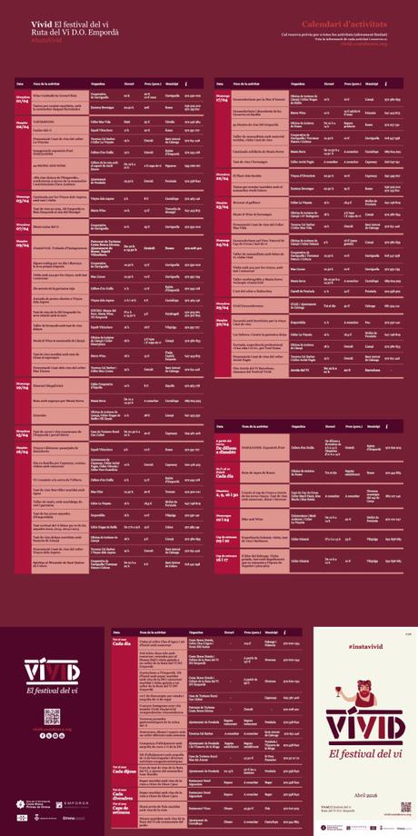 Vívid, el festival del vino de la Costa Brava. VÍVID 2016 Programa d'activitats copia