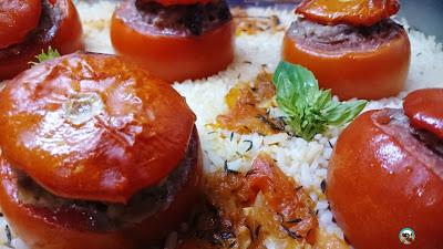 Tomates rellenos de carne Tomates rellenos de carne