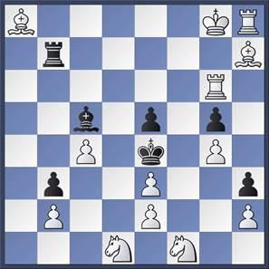 Problema de ajedrez de Karl Fabel, Blancas juegan y no dan mate