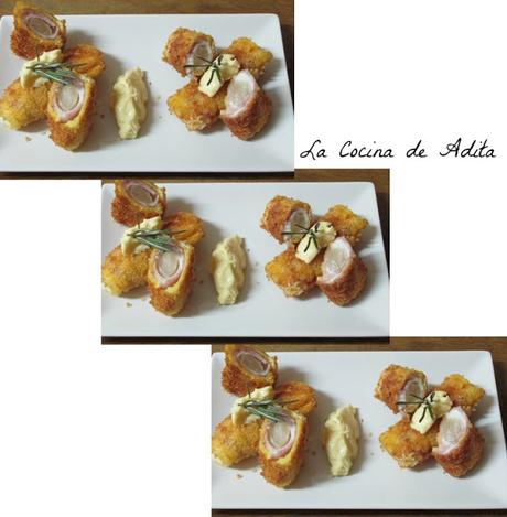 Flamenquines de espárragos Flamenquines de espárragos