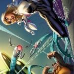 Primer vistazo a las portadas interconectadas de J. Scott Campbell para Spider-Women Spider-Gwen Nº 7