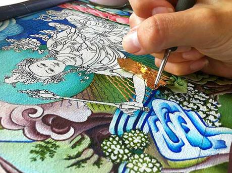 El Thangka Chenrezig El Thangka Chenrezig