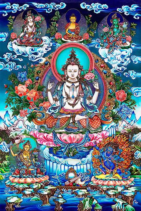 El Thangka Chenrezig El Thangka Chenrezig