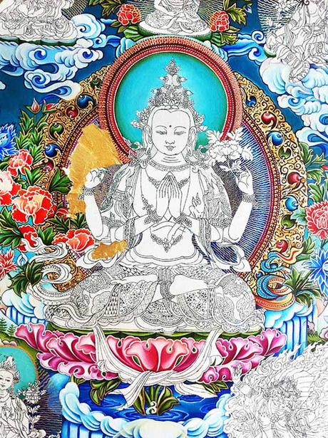 El Thangka Chenrezig El Thangka Chenrezig