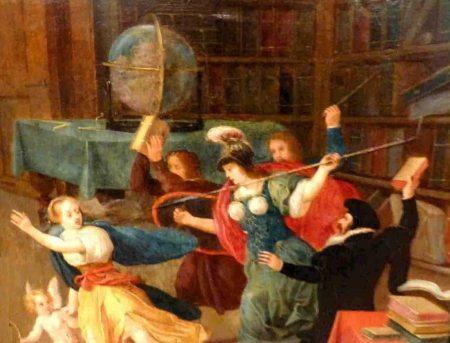 Dos escritorios del Lázaro Galdiano en Madrid minerva-venus-Lázaro