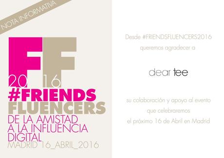 Más confirmaciones para #FriendsFluencers 2016 Más confirmaciones para #FriendsFluencers 2016