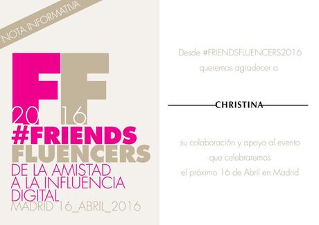 Más confirmaciones para #FriendsFluencers 2016 Más confirmaciones para #FriendsFluencers 2016