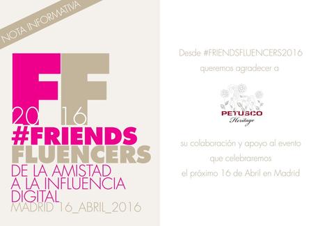 Más confirmaciones para #FriendsFluencers 2016 Más confirmaciones para #FriendsFluencers 2016