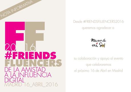 Más confirmaciones para #FriendsFluencers 2016 Más confirmaciones para #FriendsFluencers 2016
