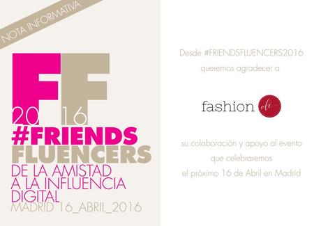 Más confirmaciones para #FriendsFluencers 2016 Más confirmaciones para #FriendsFluencers 2016